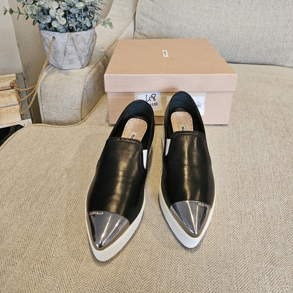 Miu Miu Shoes - Brand new Miu Miu leather shoes 35.5